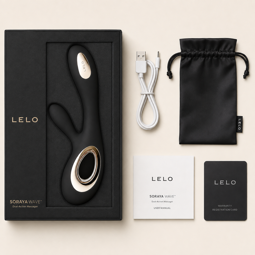 LELO SORAYA Wave™ Luxury Rabbit Vibrator | Black
