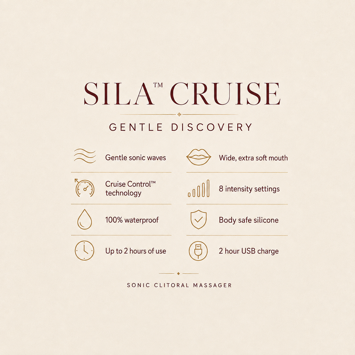 LELO SILA™ Cruise Sonic Clitoral Massager in Aqua