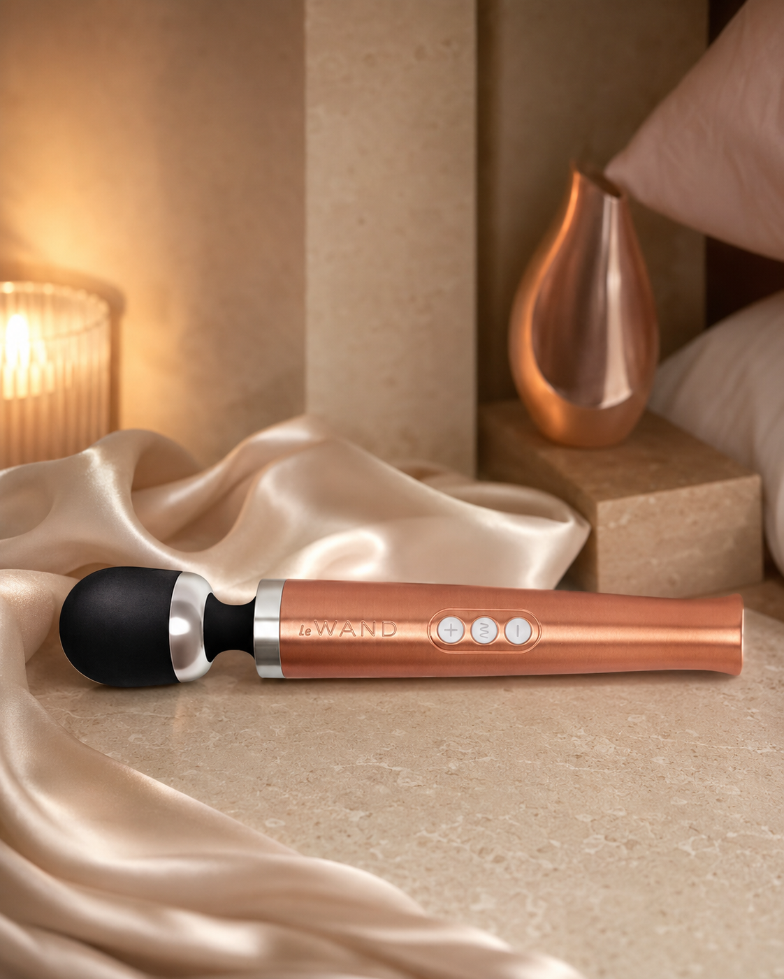 Le Wand Die Cast Rechargeable Vibrating Massager | Rose Gold