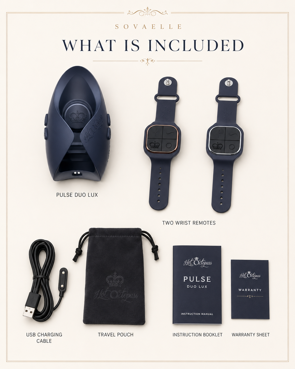 Hot Octopuss PULSE DUO LUX Couples Stimulator | Grey