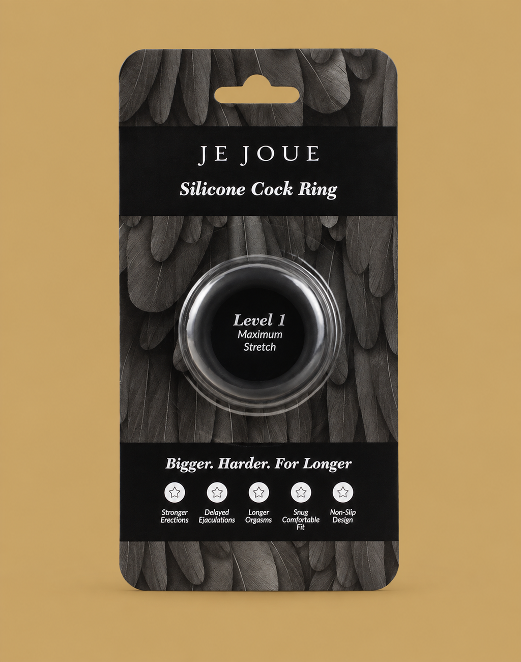 Black Silicone C-Ring - Maximum Stretch