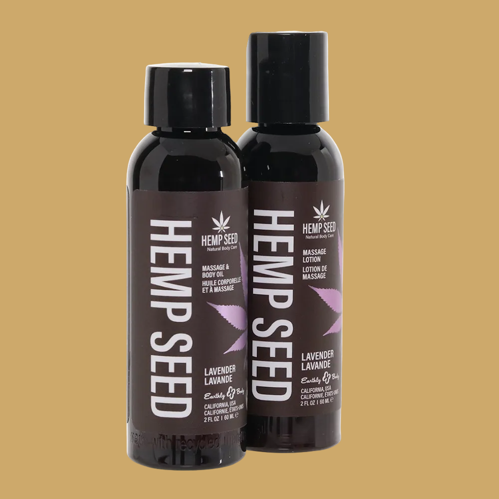 Hemp Seed Tranquility Massage Trio Gift Set - Lavender