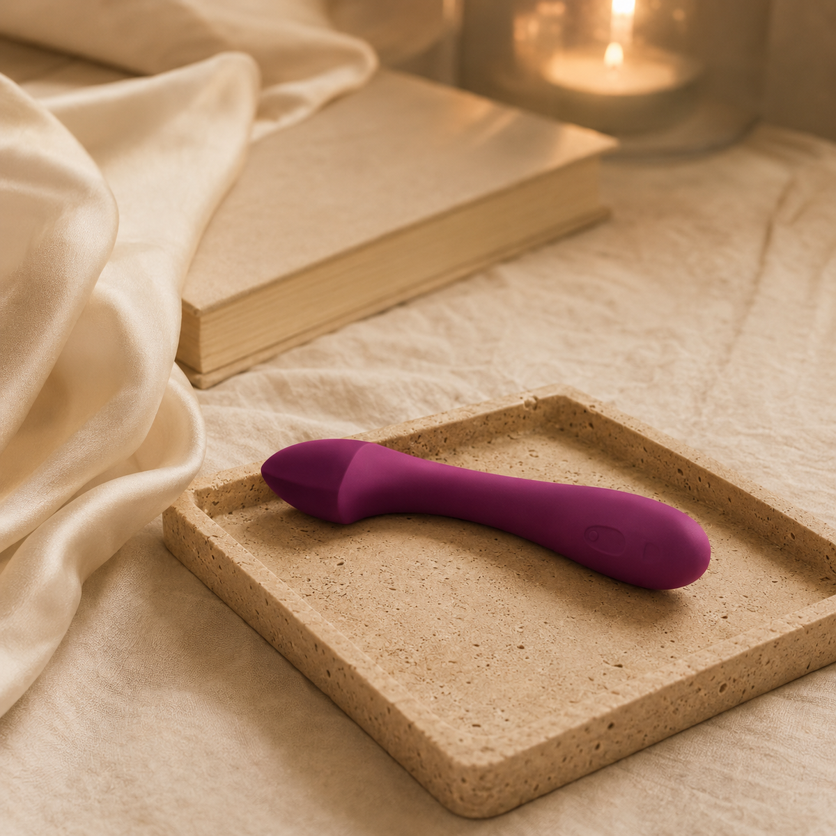 DAME Arc G Spot and Clitoral Vibrator | Plum