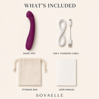 DAME Arc G Spot and Clitoral Vibrator | Plum