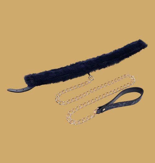 Cougar Faux Fur Collar & Leash